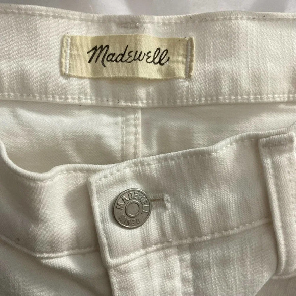 Madewell 9" High-Rise Skinny Jeans Pure White‎ - Picture 9 of 12